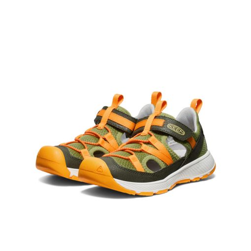 Big Kids' Motozoa Sandal  |  Forest Night/Bright Marigold - Image 3