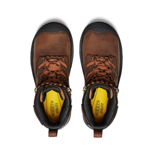 Men's Camden 6 Waterproof Boot INT MET (Carbon Toe)  |  Leather Brown/Black - Image 4