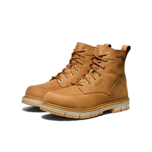 Men's San Jose 6 Waterproof 90° Heel Boot (Soft Toe)  |  Bistre/Gum - Image 2