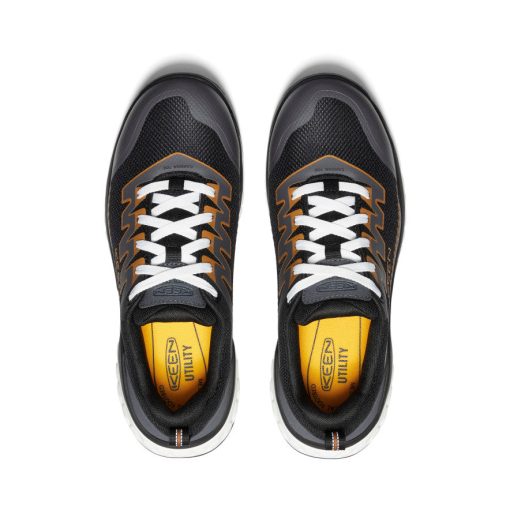 Men's Arvada Work Sneaker (Carbon Toe)  |  Black/Curry - Image 4