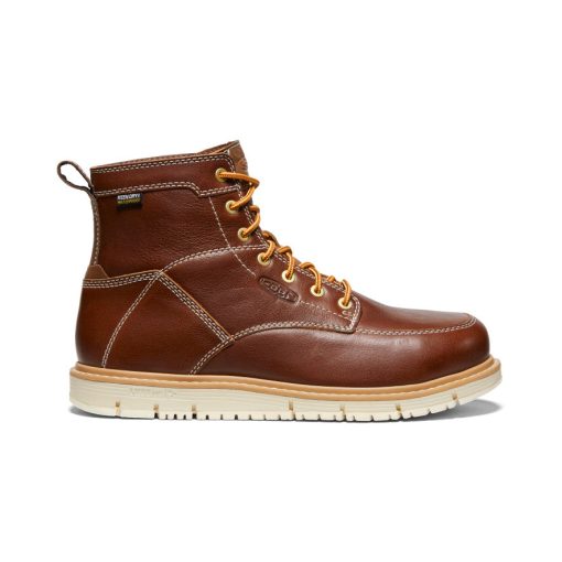 Men's San Jose 6 Waterproof Boot (Aluminum Toe)  |  Tortoise Shell/Star White - Image 10