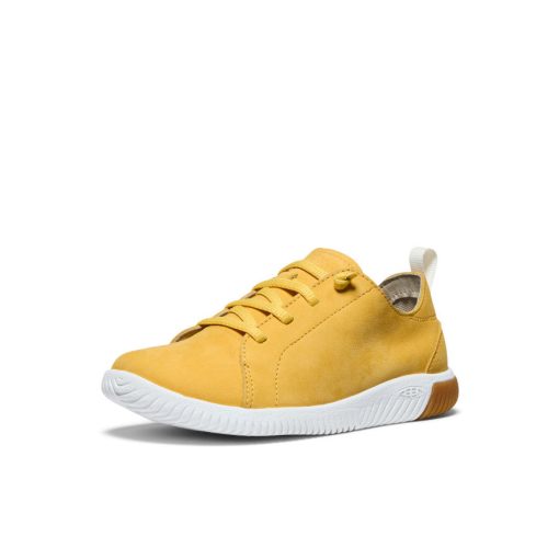 Big Kids' KNX Leather Sneaker  |  Daffodil/Star White - Image 3