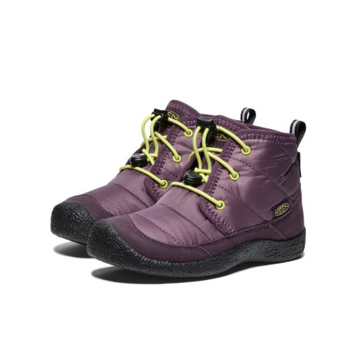 Big Kids' Howser II Waterproof Chukka  |  Plum Perfect/Daiquiri Green - Image 2