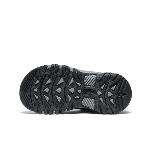 Little Kids' Targhee IV Waterproof Hiking Shoe  |  Black/Steel Grey - Image 6