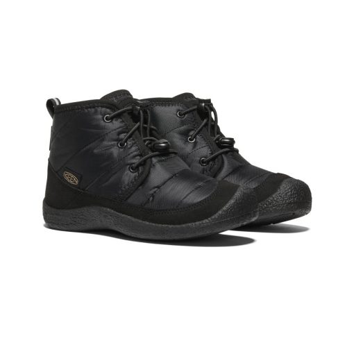 Big Kids' Howser II Waterproof Chukka  |  Black/Black - Image 2