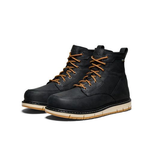 Men's San Jose 6 Waterproof Boot (Aluminum Toe)  |  Black/Gum - Image 2