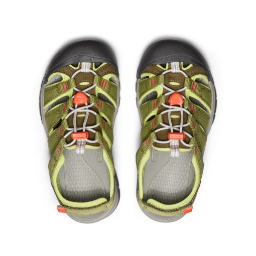 Big Kids' Newport Boundless Sandal  |  Dark Olive/Scarlet Ibis - Image 4