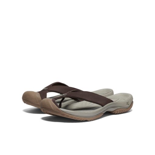 Men's Waimea Leather Flip-Flop  |  Java/Plaza Taupe - Image 2