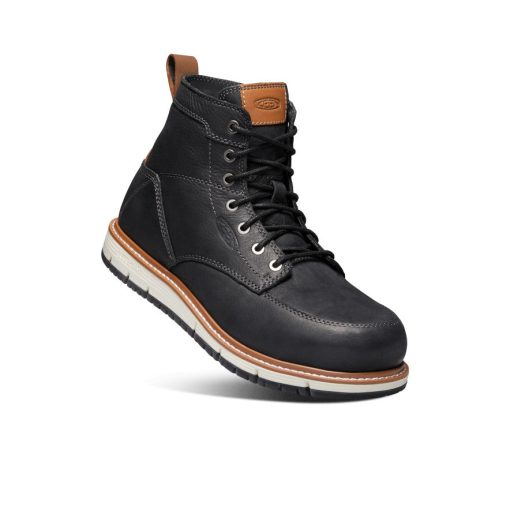 Men's San Jose 6 Boot (Aluminum Toe)  |  Black/Caramel Cafe - Image 3