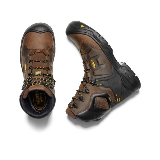 Men's Dover 8 Waterproof Boot (Carbon Toe)  |  Dark Earth/Black - Image 4