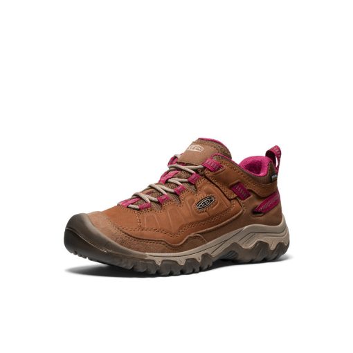 Women's Targhee IV Waterproof Hiking Shoe  |  Bison/Beaujolais - Image 3