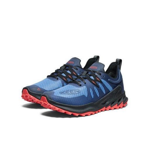 Men's Zionic Speed Hiking Shoe  |  Coronet Blue/Poppy Red - Image 2