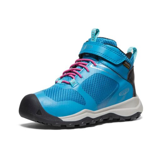 Little Kids' Wanduro Waterproof Boot  |  Fjord Blue/Fuchsia Purple - Image 3