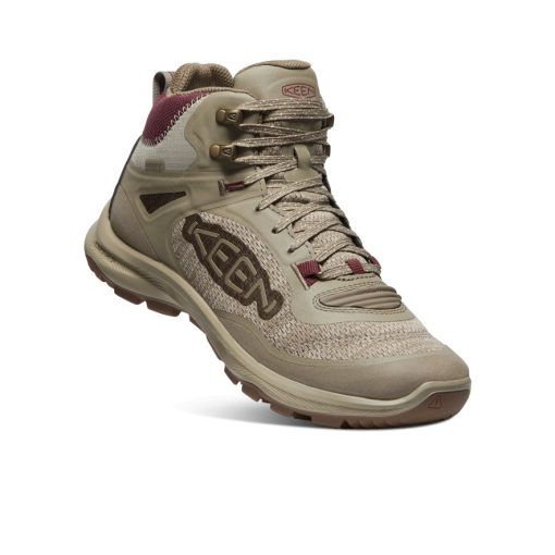 Women's Terradora Flex Waterproof Hiking Boot  |  Plaza Taupe/Windsor Wine - Image 3