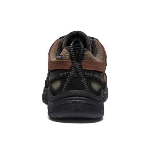 Men's Targhee IV Wide Waterproof Hiking Shoe  |  Bison/Black - Image 5