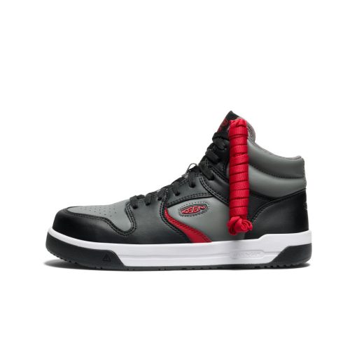 Men's Overton Mid Work Shoe (Carbon Toe)  |  Steel Grey/Black - Image 4