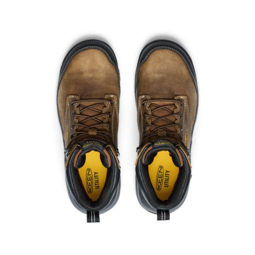 Men's Evanston 6 Waterproof Boot INT MET (Carbon Toe)  |  Bison/Black - Image 4