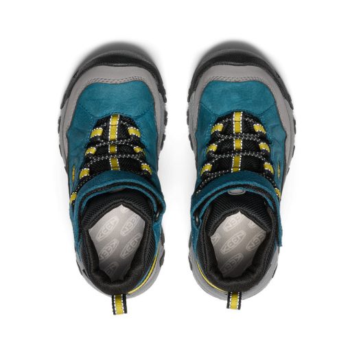 Little Kids' Targhee IV Waterproof Hiking Boot  |  Legion Blue/Antique Moss - Image 4
