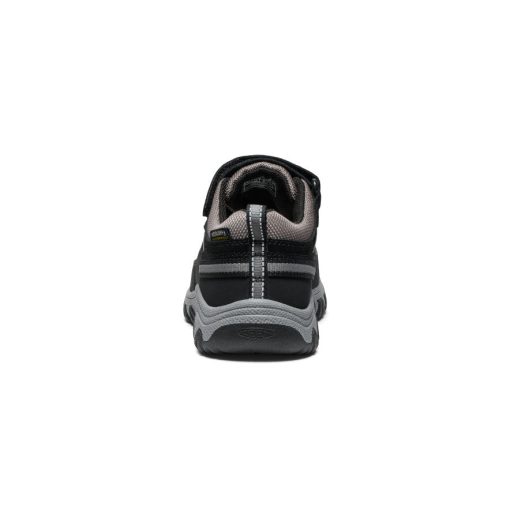 Little Kids' Targhee IV Waterproof Hiking Shoe  |  Black/Steel Grey - Image 5