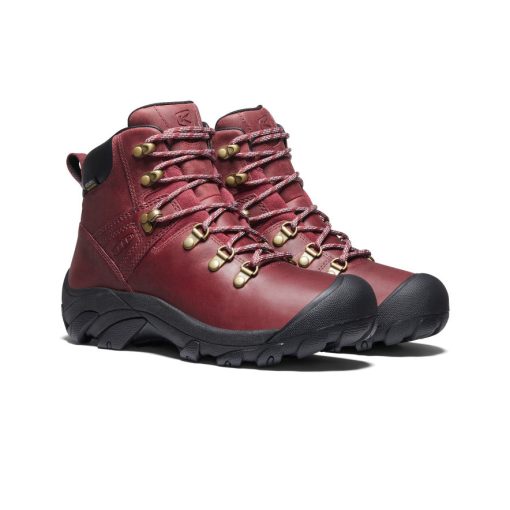 Women's Pyrenees Waterproof Hiking Boot  |  Tibetan Red/Black - Image 2