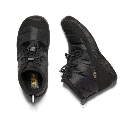Big Kids' Howser II Waterproof Chukka  |  Black/Black - Image 4