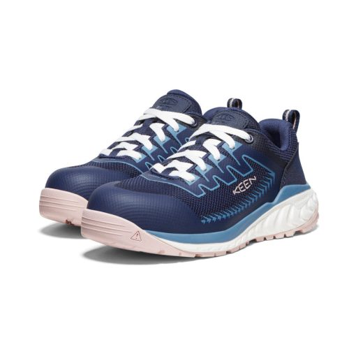 Women's Arvada Work Sneaker (Carbon Toe)  |  Naval Academy/Peach Whip - Image 2