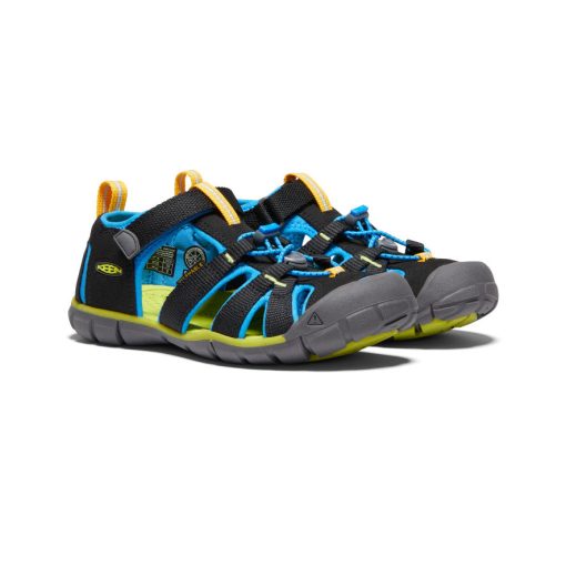 Big Kids' Seacamp II CNX  |  Black/Brilliant Blue - Image 2