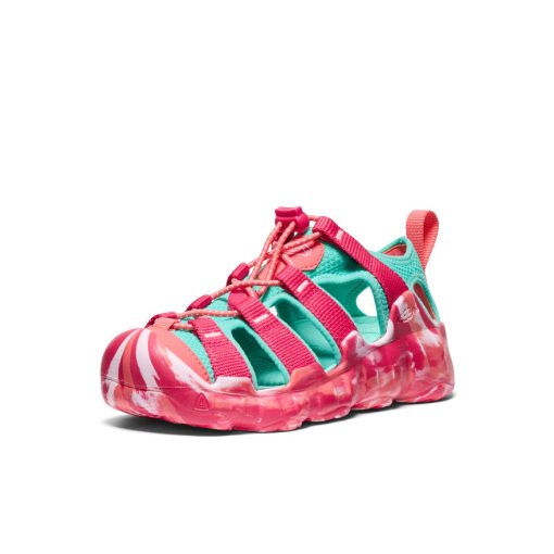 Big Kids' Hyperport H2 Sandal  |  Raspberry/Pool Blue - Image 2