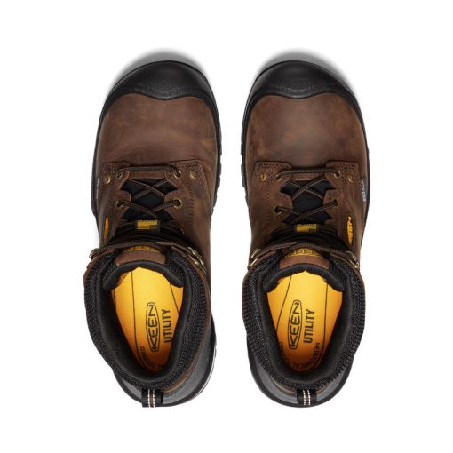 Men's Independence 6 Waterproof Boot (Soft Toe)  |  Dark Earth/Black - Image 4