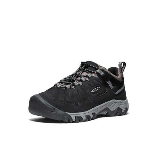Big Kids' Targhee IV Waterproof Hiking Shoe  |  Black/Steel Grey - Image 3