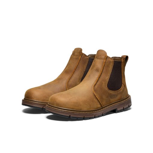 Men's San Jose Pull-On 90° Heel Boot (Soft Toe)  |  Belgian/Gum - Image 2
