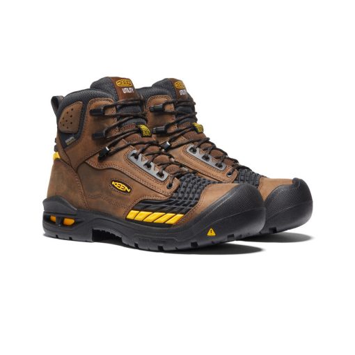 Men's Troy 6 Waterproof Boot (Carbon Toe)  |  Dark Earth/Black - Image 2
