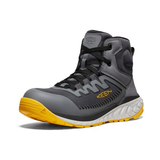 Men's Arvada Mid Work Sneaker (Carbon Toe)  |  Black/Keen Yellow - Image 3