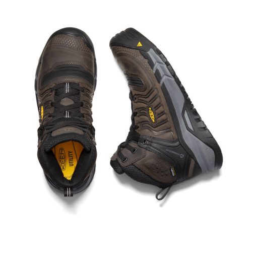 Men's Kansas City+ Waterproof Mid (Carbon Toe)  |  Coffee Bean/Black - Image 4