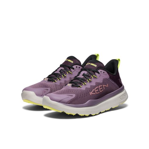 Women's WK450 Walking Shoe  |  Black Plum/Daiquiri Green - Image 2