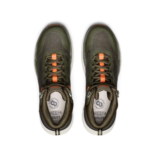 Men's Synchro Waterproof Work Boot (Carbon Toe)  |  Forest Night/Gum - Image 4