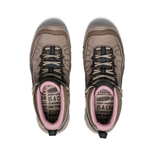 Women's Targhee IV Waterproof Hiking Boot  |  Brindle/Nostalgia Rose - Image 4