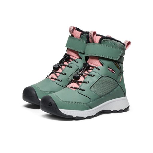 Little Kids' Skua Waterproof Winter Boot  |  Dark Forest/Rose Elegance - Image 2