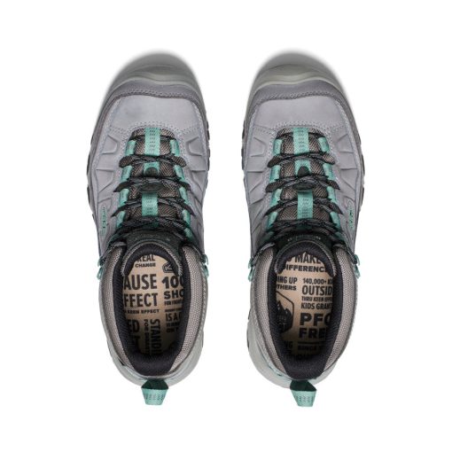 Women's Targhee IV Waterproof Hiking Boot  |  Alloy/Granite Green - Image 4