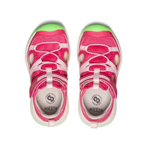 Little Kids' Motozoa Sandal  |  Raspberry/Giggle Pink - Image 4