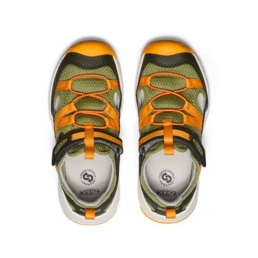 Big Kids' Motozoa Sandal  |  Forest Night/Bright Marigold - Image 4