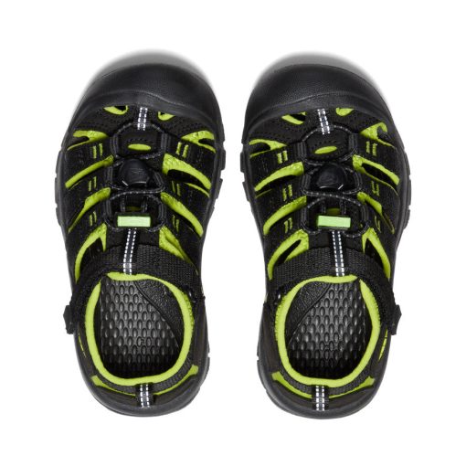 Little Kids' Newport H2  |  Black/Lime Green - Image 4
