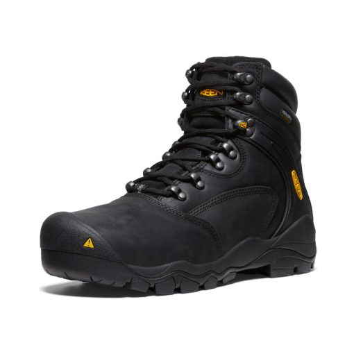 Men's Louisville 6 Waterproof Boot (Steel Toe)  |  Black - Image 3