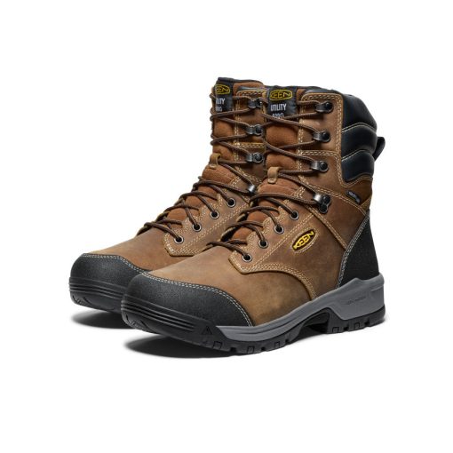 Men's Evanston 8 Insulated Waterproof Boot (Soft Toe)  |  Bison/Black - Image 2