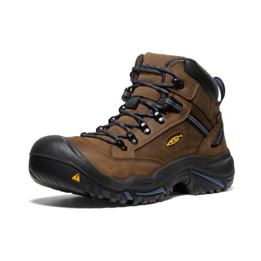 Men's Braddock AL Waterproof Mid (Steel Toe)  |  Bison/Ensign Blue - Image 3
