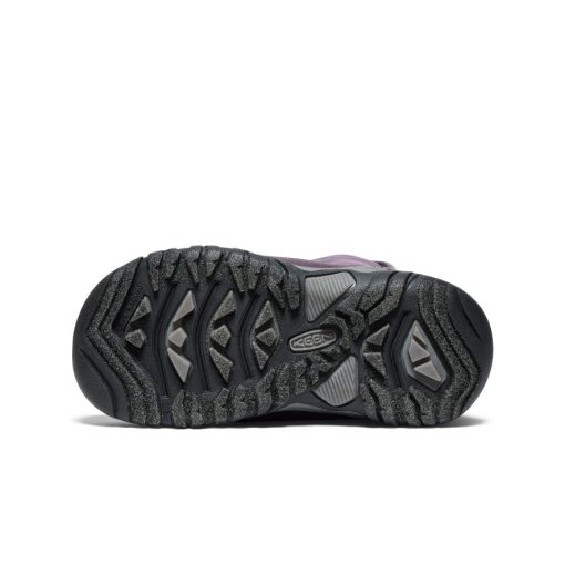 Little Kids' Puffrider Waterproof Winter Boot  |  Black Plum/Daiquiri Green - Image 6