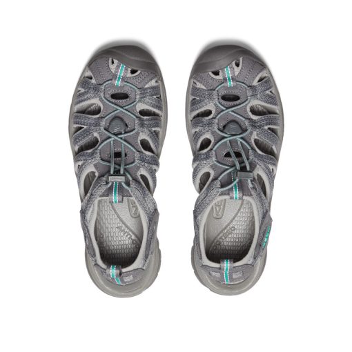 Women's Whisper  |  Medium Grey/Peacock Green - Image 4