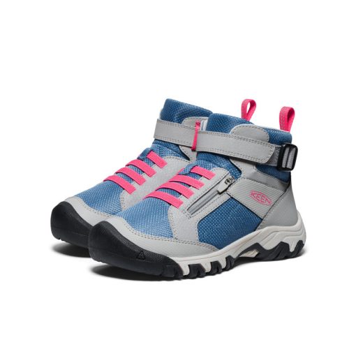 Big Kids' Targhee Boundless Hiking Boot  |  Alloy/Rouge Red - Image 2