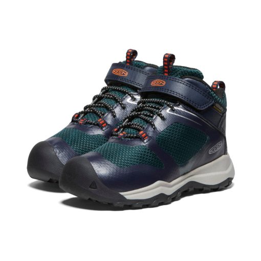 Little Kids' Wanduro Waterproof Boot  |  Sky Captain/Sea Moss - Image 2