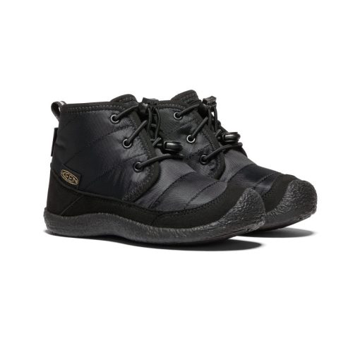 Little Kids' Howser II Waterproof Chukka  |  Black/Black - Image 2